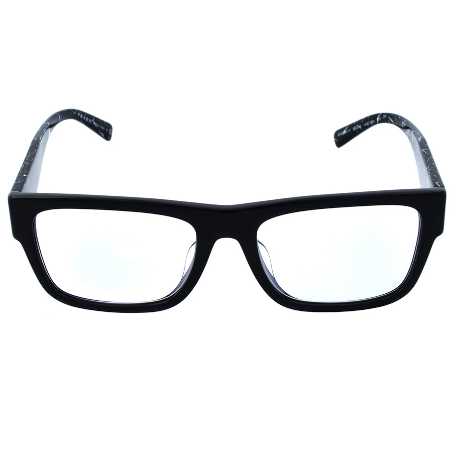 Prada Clear Blue Light Filter Rectangular Men's Sunglasses PR 28YSF 1AB08N 56 8056597635127
