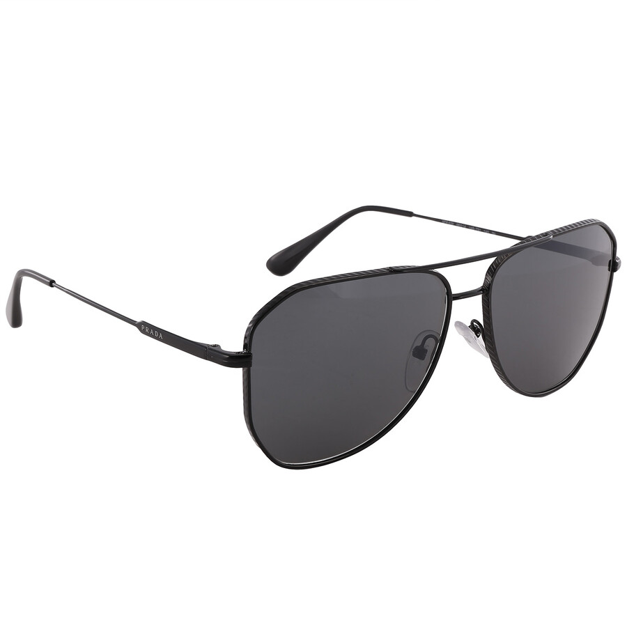 Prada Gray Aviator Men's Sunglasses PR 63XS 1AB731 58 8056597259859