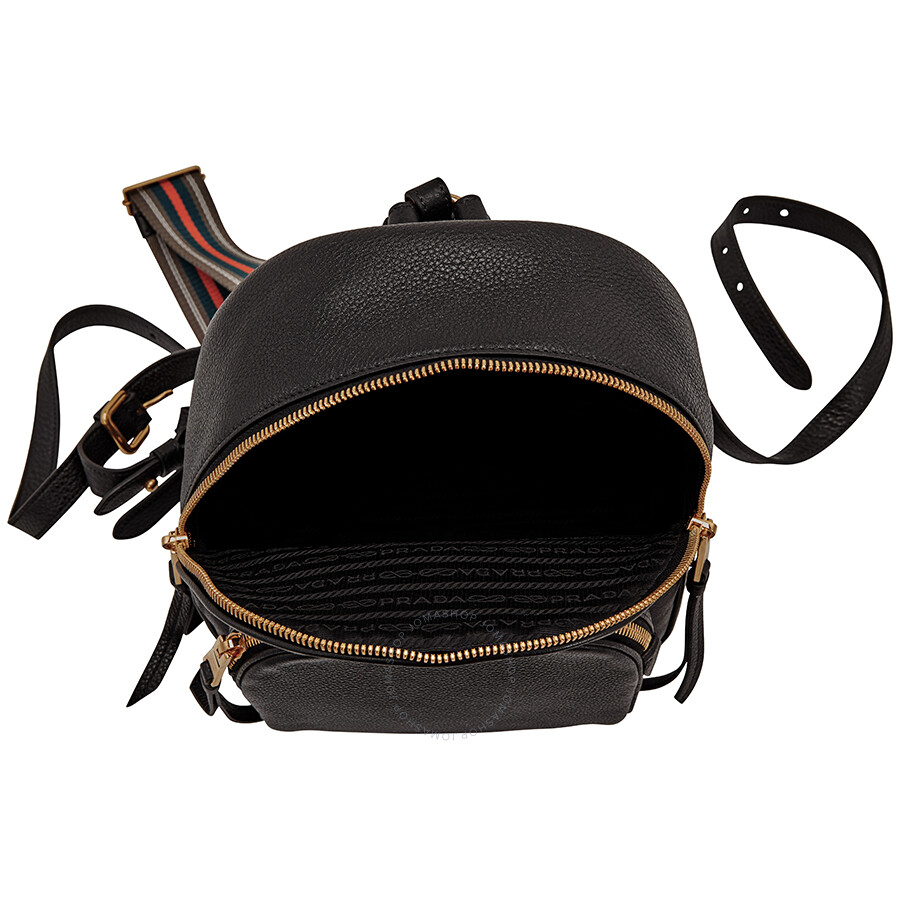 Prada Prada Ladies Black Leather Backpack - Small ...