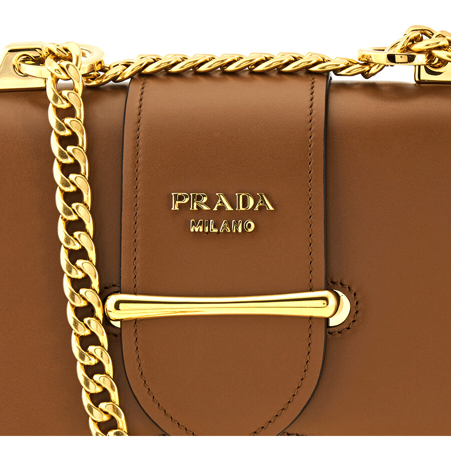 Prada Ladies Sidonie Shoulder Bag in Cognac 1BD185UJG2AIX F0046