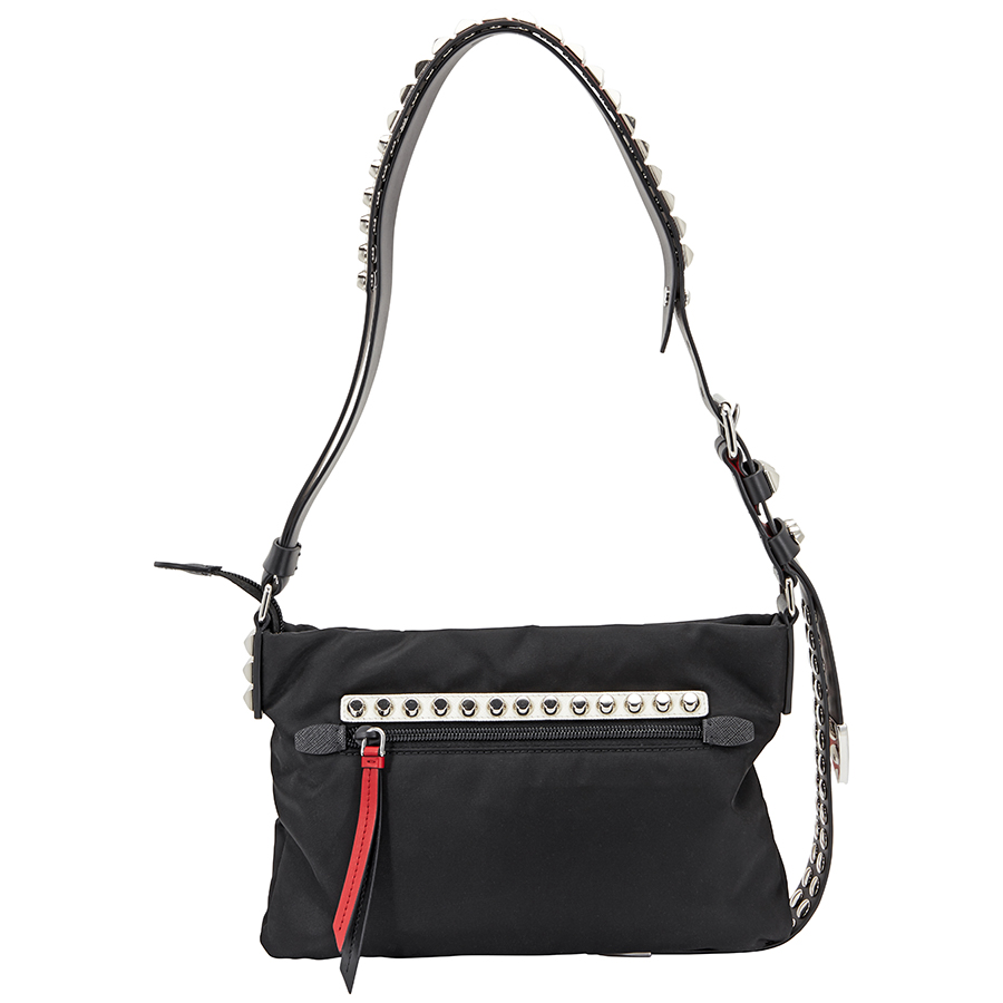 Prada Ladies Vela Nylon Shoulder Bag 1BC098TBO2BYB F0D9A 8059227676163 Handbags