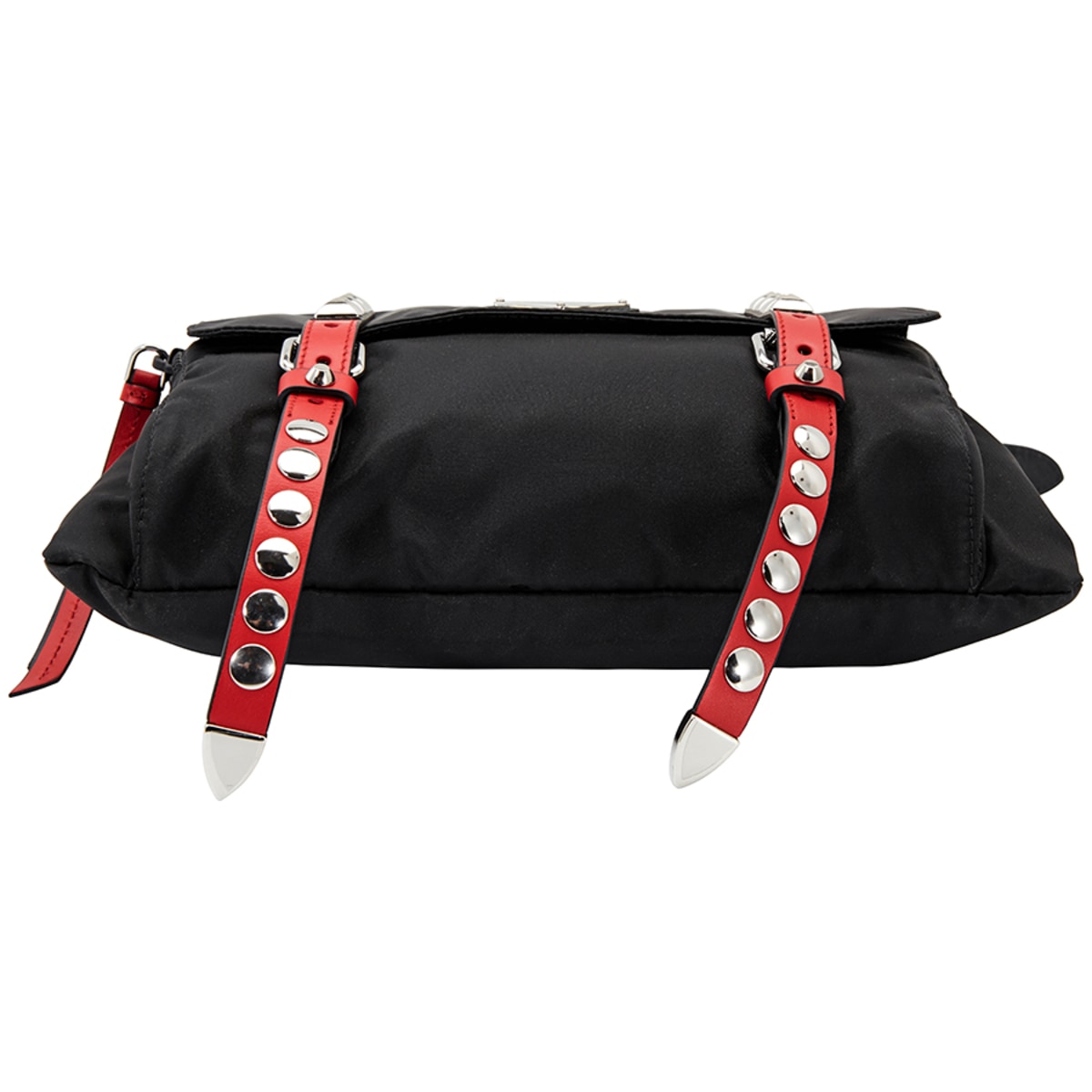 Prada Ladies Vela Nylon Shoulder Bag 1BC098TBO2BYB F0D9A 8059227676163 Handbags