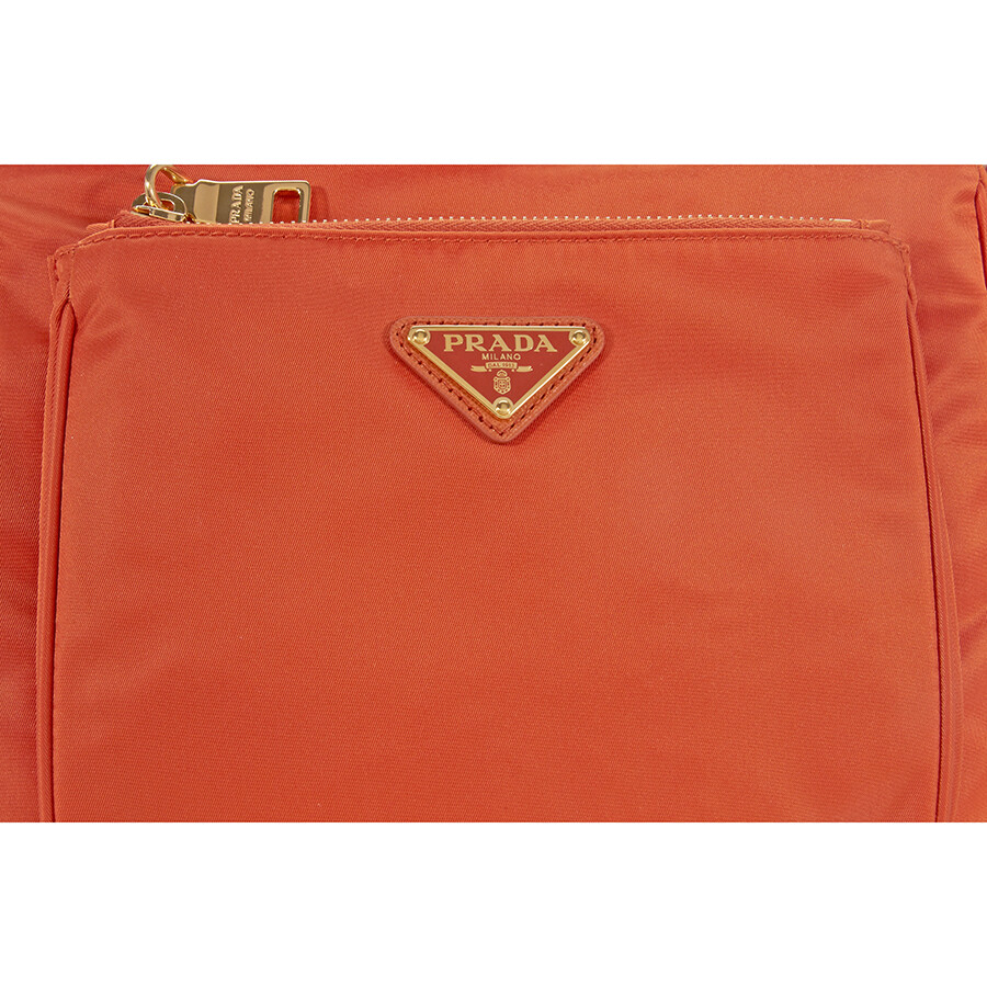 Prada Nylon Crossbody Bag Papaya BT0693F0S73 8057091651125 Handbags