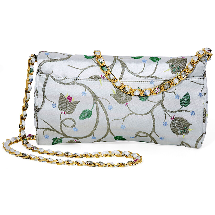 Prada Nylon Shoulder Bag Light Blue Floral Print BP05842E2Q F0D64