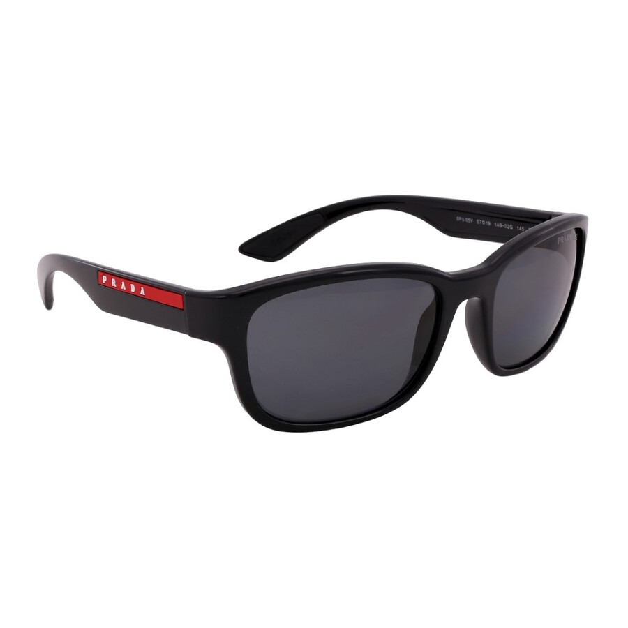 Prada Polar Dark Gray Square Men's Sunglasses 0PS 05VS 1AB02G 57