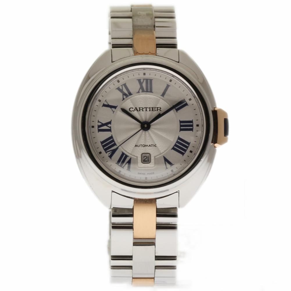 Pre-owned Cartier Cle de Cartier 31mm Rose Gold and Stainless Steel W2cl0004  - Pre-owned Watches 
