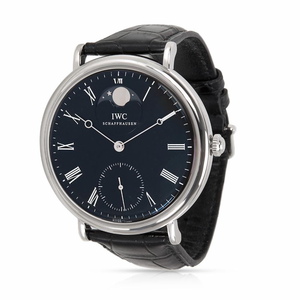 IWC Pre-owned IWC Portofino Manual Black Dial Men's Watch IW544801 IW544801  - Pre-Owned Watches, IWC - Jomashop