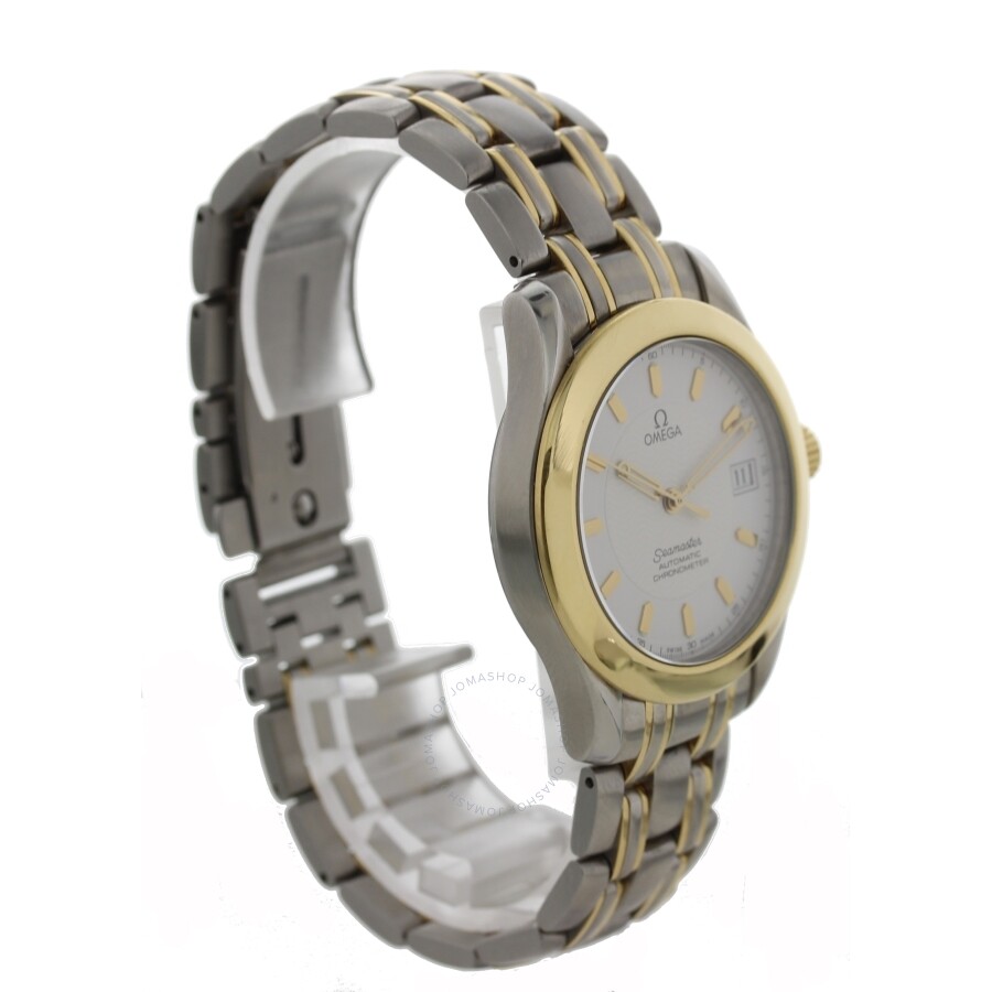 Omega Pre-owned Omega Seamaster Automatic Chronometer White Dial Men's ...