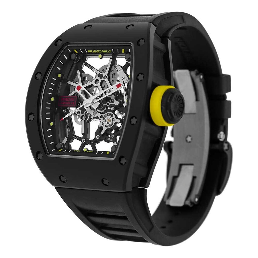 Richard Mille Pre-owned Richard Mille Rafael Nadal Tourbillon Black Dial Men's Watch RM035 RM035 ...