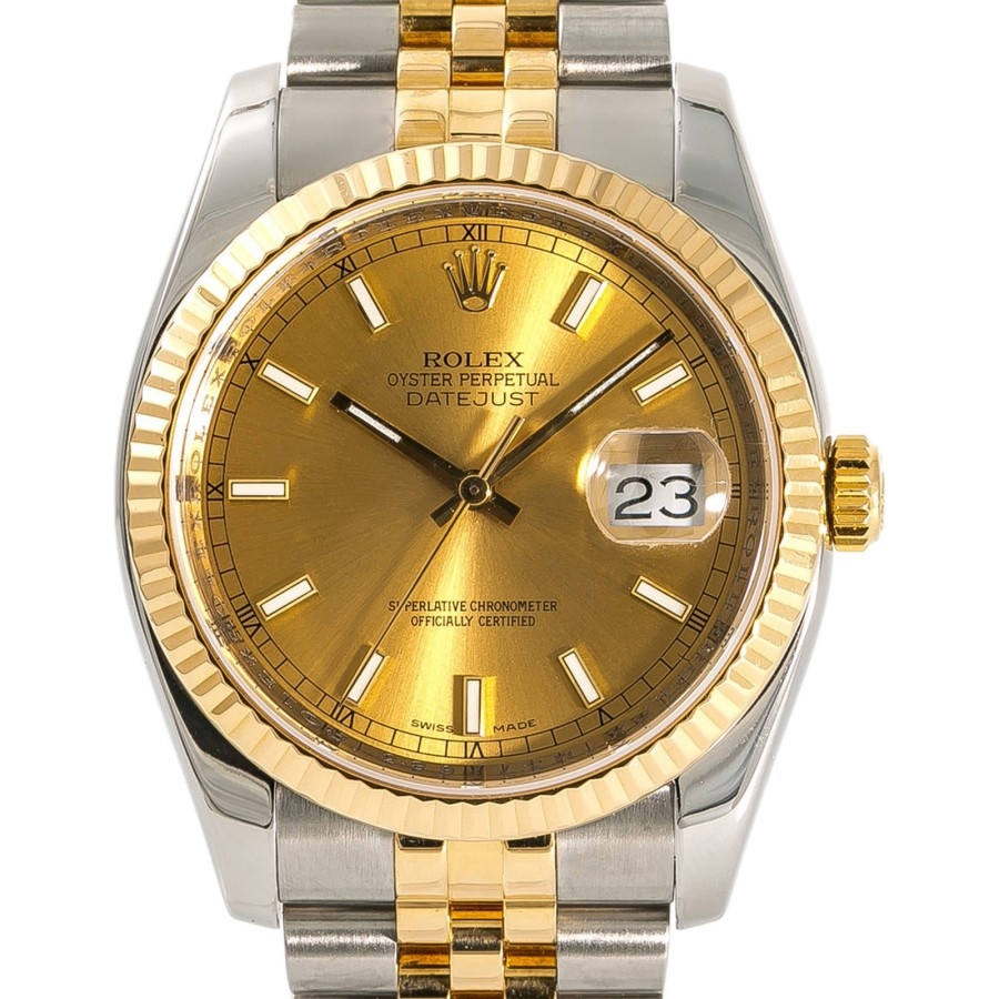 Rolex Pre-owned Rolex Datejust Automatic Chronometer Champagne Dial Men's  Watch 116233 CSJ - Datejust, Rolex 116233 - Jomashop