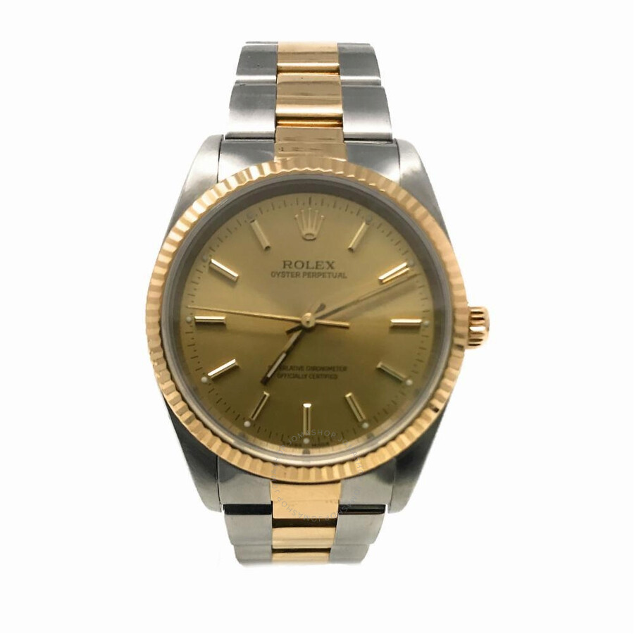 Oyster Perpetual Automatic Champagne Dial Men's Watch
