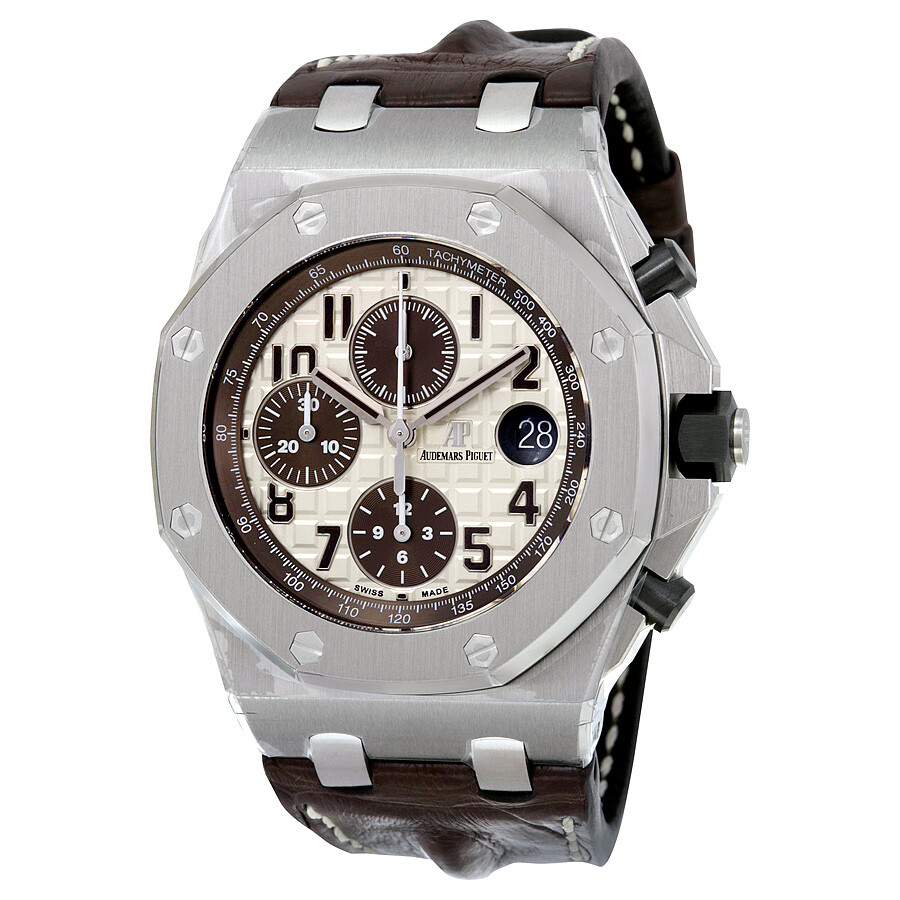 Royal Oak Offshore Chronograph Ivory Mega Tapisserie Dial Men's Watch