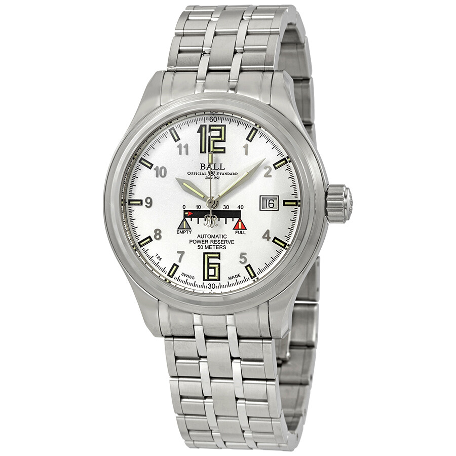 Trainmaster Automatic White Dial Men's Watch