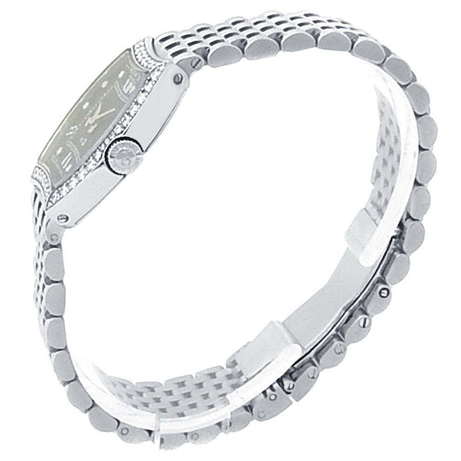 Omega Seamaster Aqua Terra Quartz Diamond Black Dial Silver Steel Strap Watch for Women - 220.10.28.60.51.001