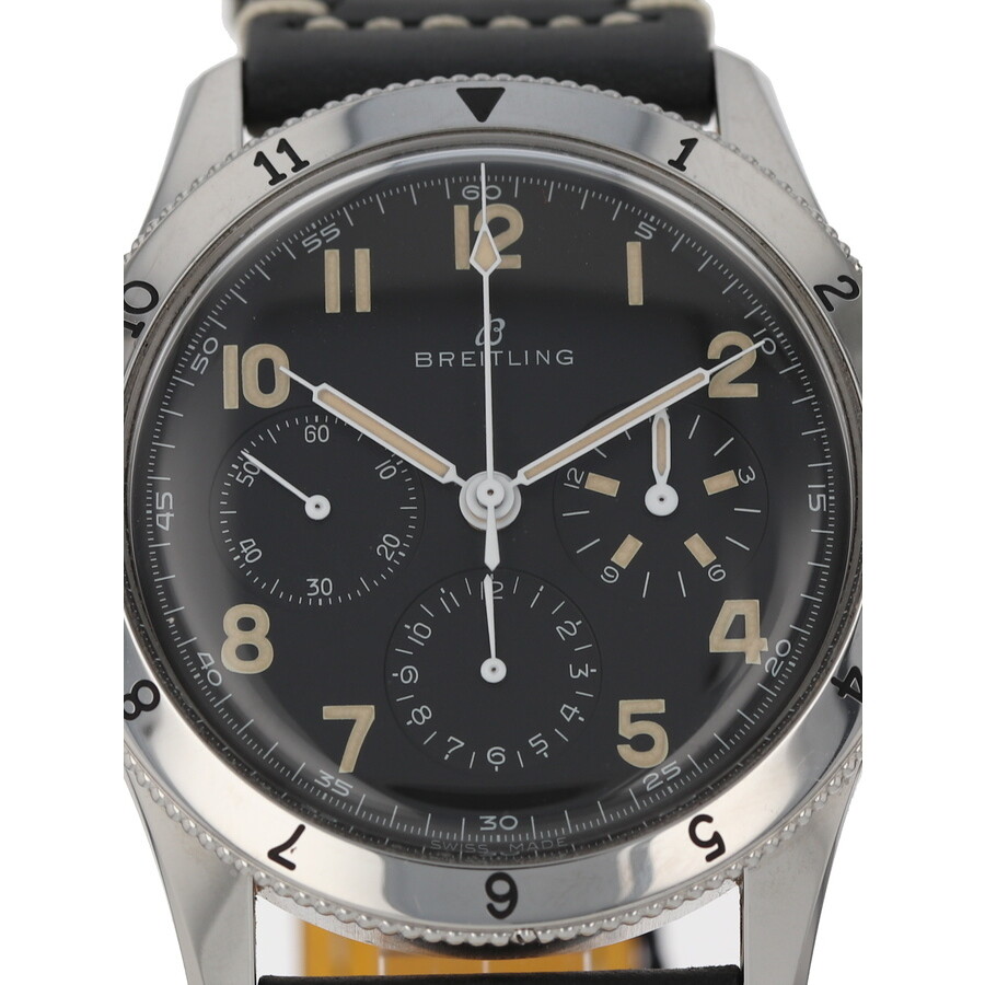 Breitling Preowned Breitling Aviator 8 AVI Chronograph Hand Wind Black