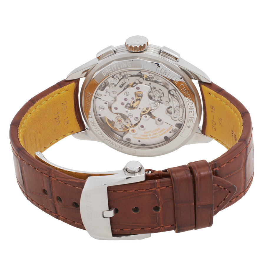 Breitling Preowned Chronograph Hand Wind Green Dial Men's Watch