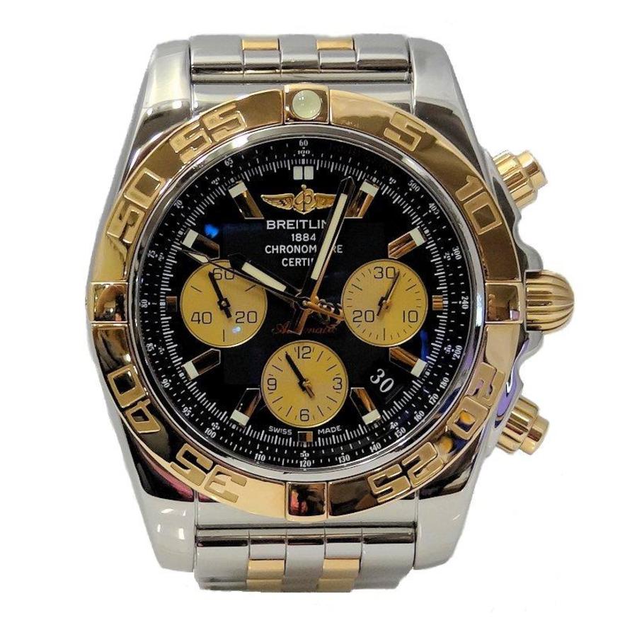 Breitling Pre-owned Breitling Chronomat Chronograph Automatic Chronometer  Black Dial Men's Watch CB0110 CB0110 - Pre-Owned Watches, Breitling -  Jomashop