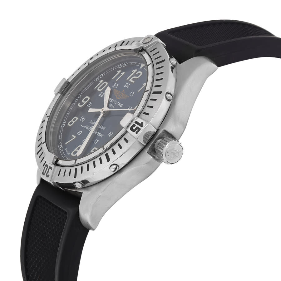 Breitling Pre owned Breitling Coltocean Quartz Blue Dial Men s Watch A64350 Pre Owned Watches