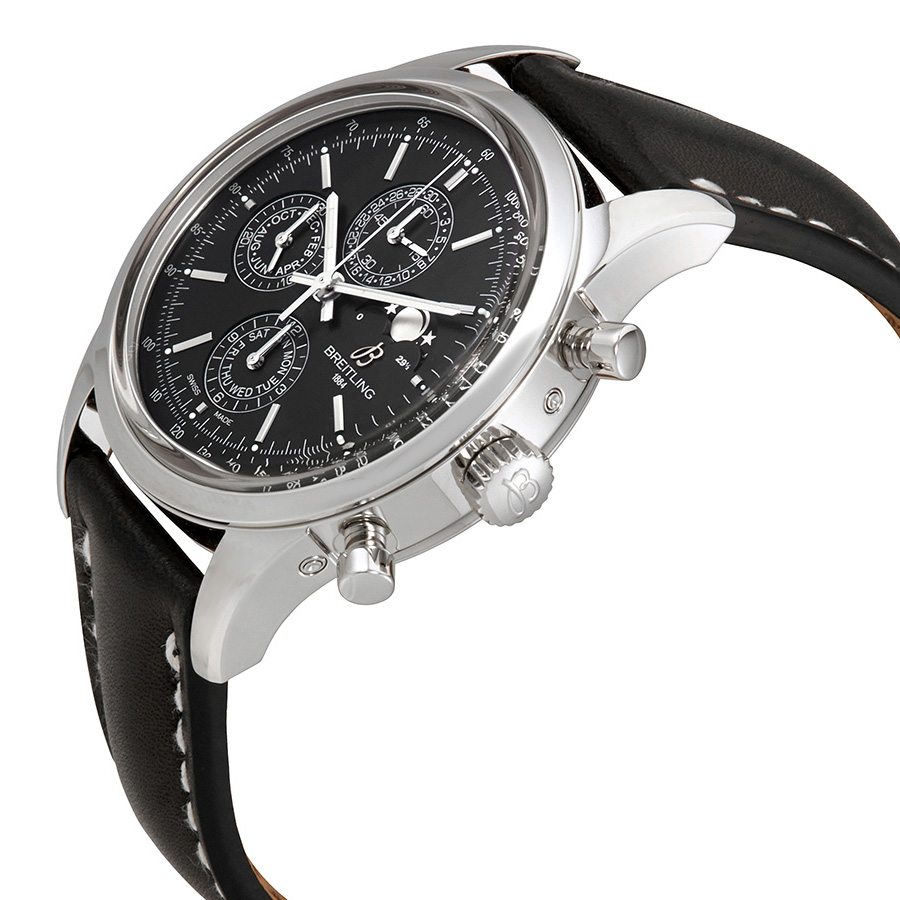 Breitling Pre owned Breitling Transocean Chronograph 1461 Automatic Chronometer Black Dial Men s
