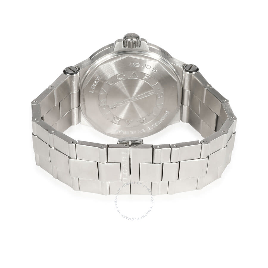 Bvlgari Pre-owned Bvlgari Diagono Automatic Black Dial Men's Watch DG 40 S DG 40 S - Pre-Owned ...