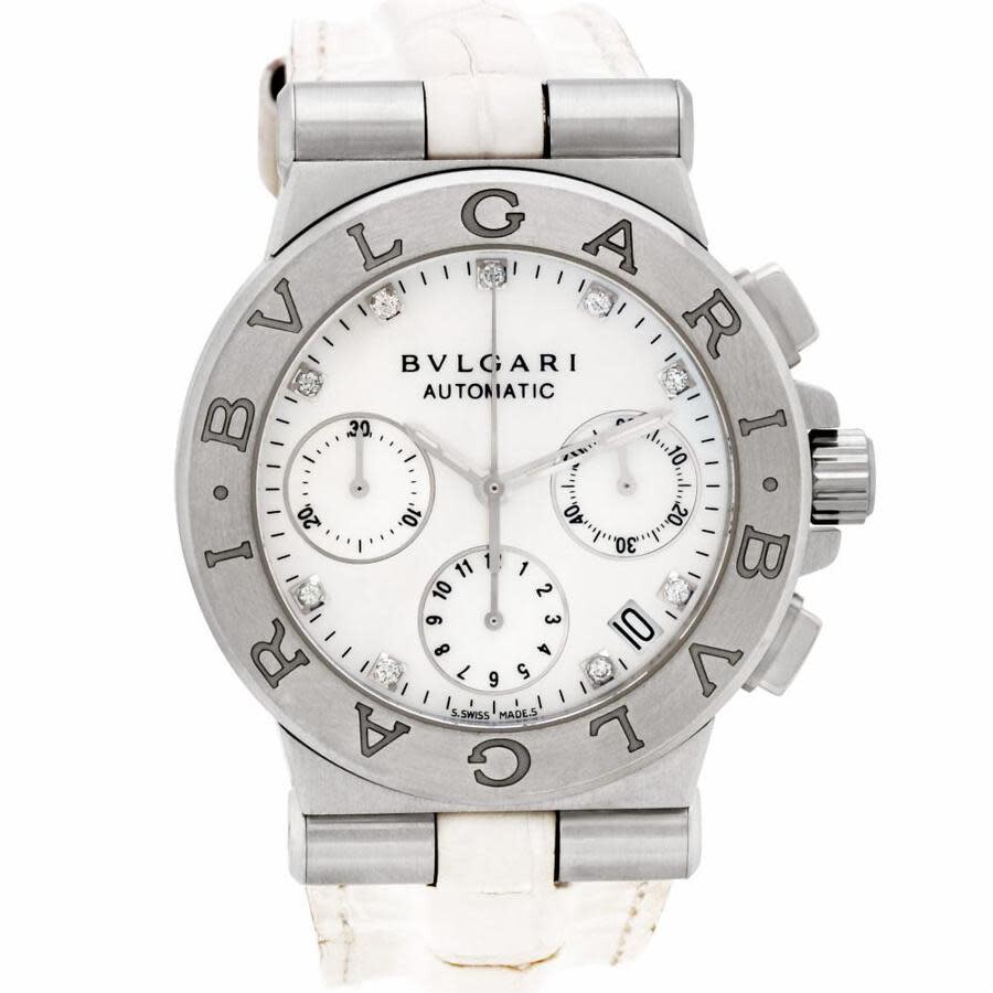 Diagono Automatic Diamond White Dial Men's Watch