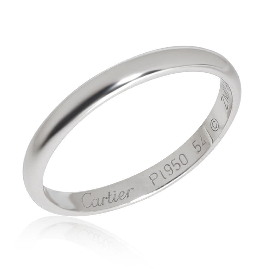 Cartier Pre-Owned Cartier 1895 Wedding Band in Platinum 116124 - Jomashop