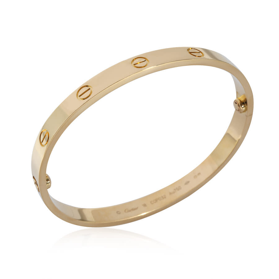Pre owned cartier love bracelet yellow gold Clearance