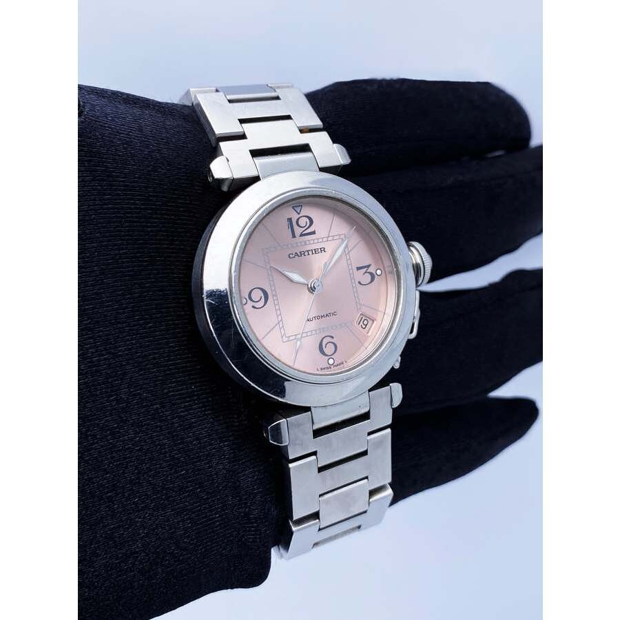 Cartier Preowned Cartier Pasha Automatic Pink Dial Ladies Watch 2324
