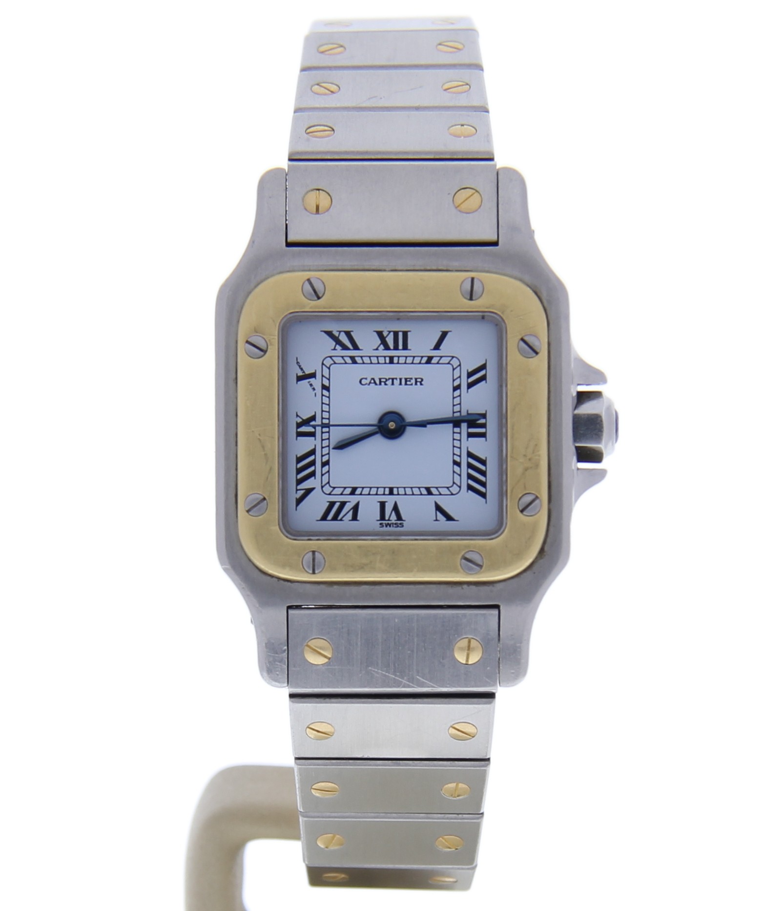 Cartier Pre-owned Cartier Santos White Dial Ladies Watch 1170902 -  Pre-Owned Watches - Jomashop
