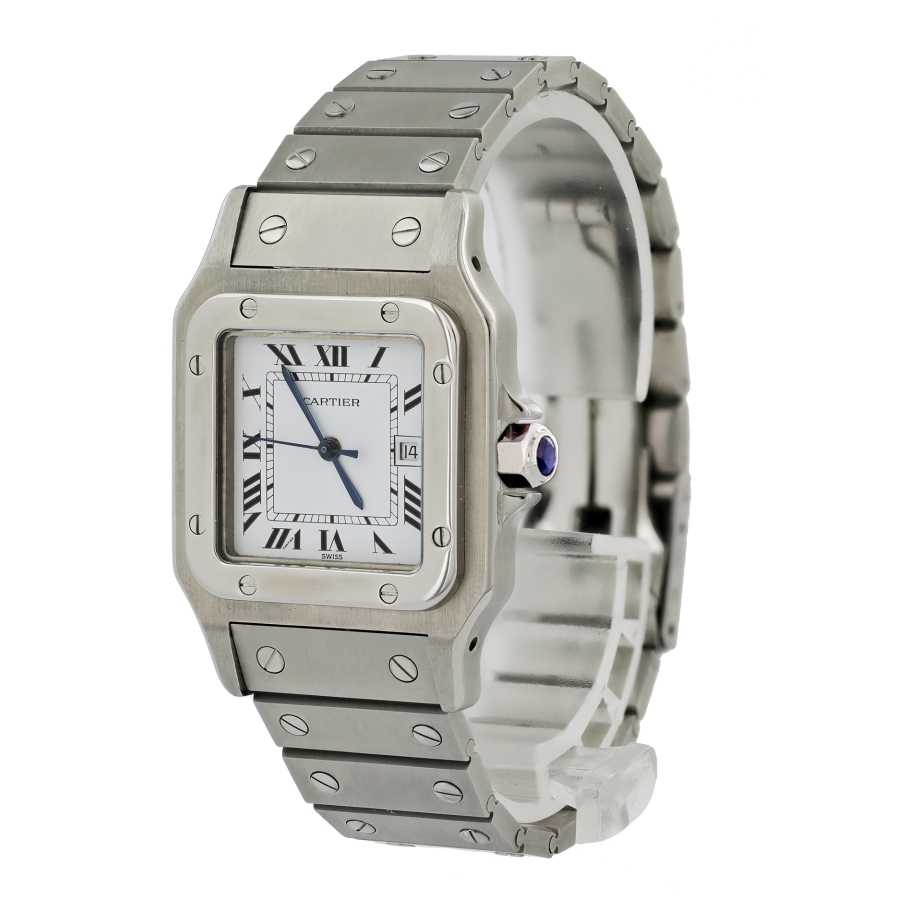 Cartier Pre-owned Cartier Santos White Dial Ladies Watch 1566 1566 -  Pre-Owned Watches, Cartier - Jomashop
