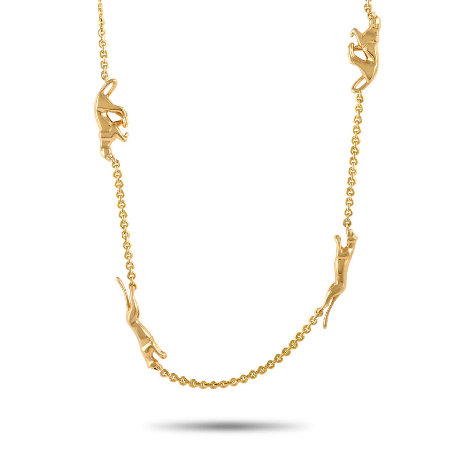 Cartier PreOwned Cartier Vintage Panthere 18K Yellow Gold Necklace