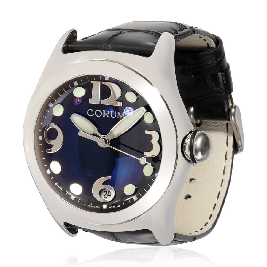 Corum Pre-owned Corum Bubble Quartz Black Dial Men's Watch 163.150.20 -  Pre-Owned Watches - Jomashop