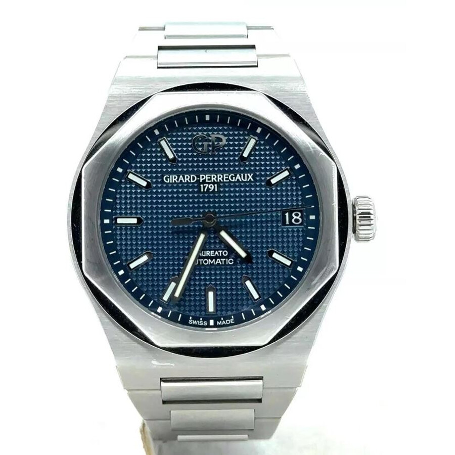 Girard Perregaux Preowned Girard Perregaux Laureato Blue Dial Men's Watch 810101143111A