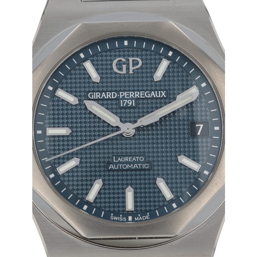 Girard Perregaux Preowned Girard Perregaux Laureato Blue Dial Men's Watch 810101143111A