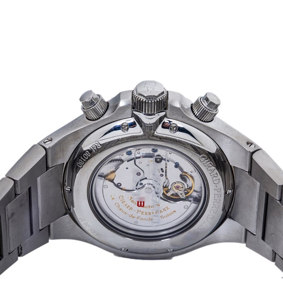 Girard Perregaux Preowned Girard Perregaux Laureato GMT Chronograph Tachymeter Silver Dial Men