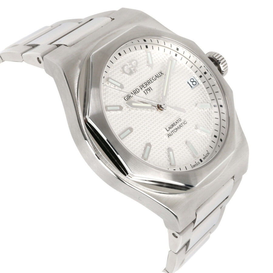 Girard Perregaux Preowned Girard Perregaux Laureato White Dial Men's Watch 810101113111A