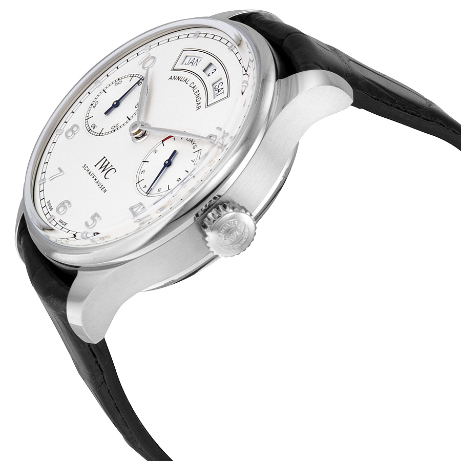 IWC Pre-owned IWC Portugieser Annual Calendar Automatic Silver Dial Men's  Watch IW503501 - Pre-Owned Watches - Jomashop