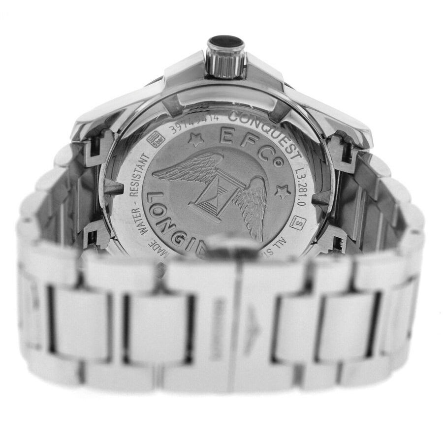 Longines Preowned Longines Conquest Quartz Diamond Black Dial Ladies