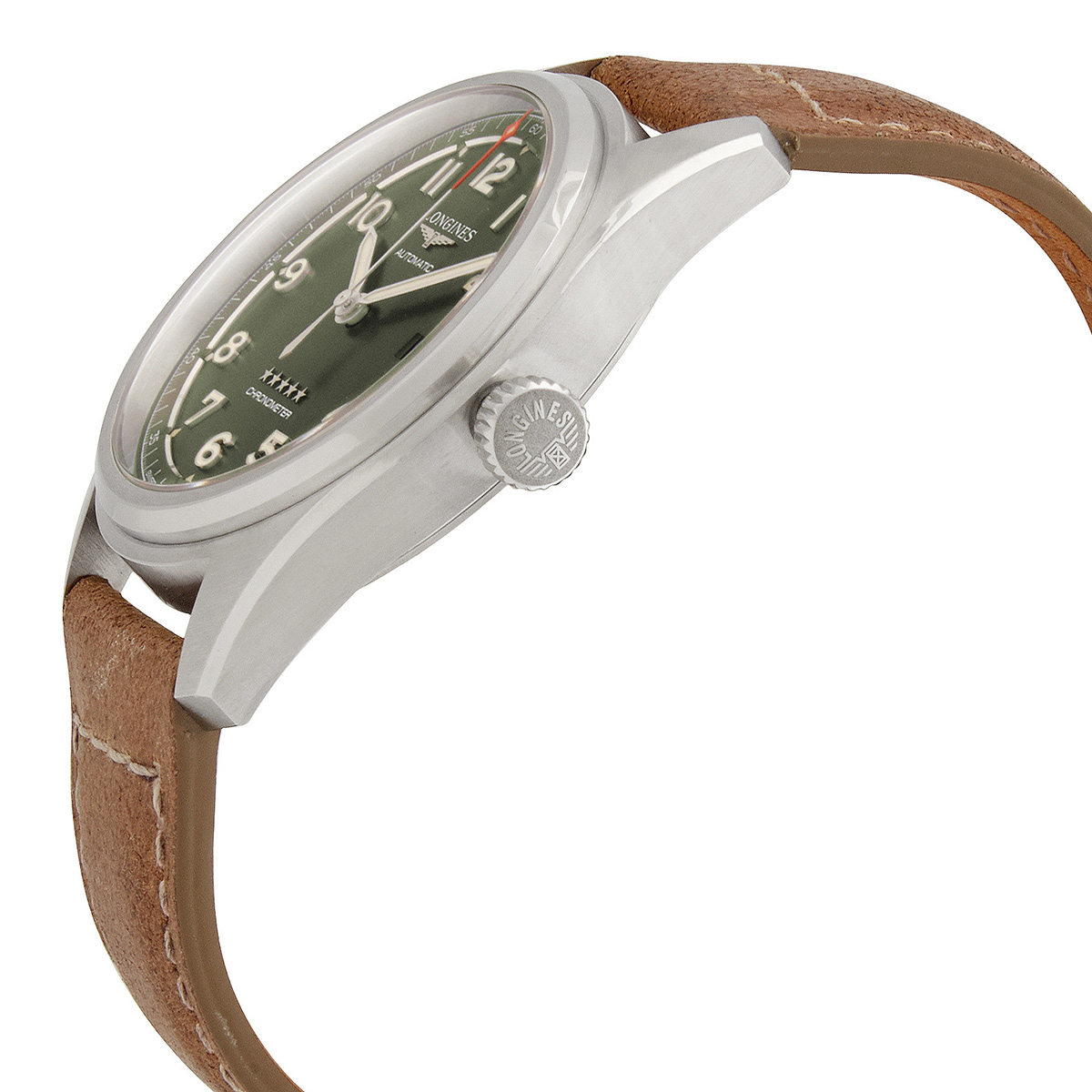 Longines Pre-owned Longines Spirit Automatic Green Dial Men's Watch  L3.811.4.03.2 - Pre-Owned Watches - Jomashop