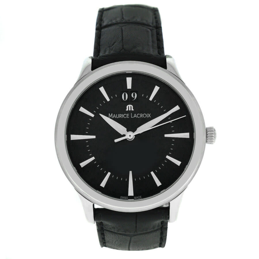 Maurice Lacroix Preowned Maurice Lacroix Les Classiques Quartz Black Dial Men's Watch LC1128