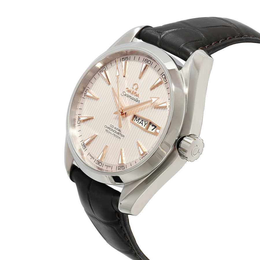 Omega Pre-owned Omega Aqua Terra Annual Calendar Automatic Chronometer  Silver Dial Men's Watch 231.13.43.22.02.002 7612586232701 - Pre-Owned  Watches, Aqua Terra Annual Calendar - Jomashop