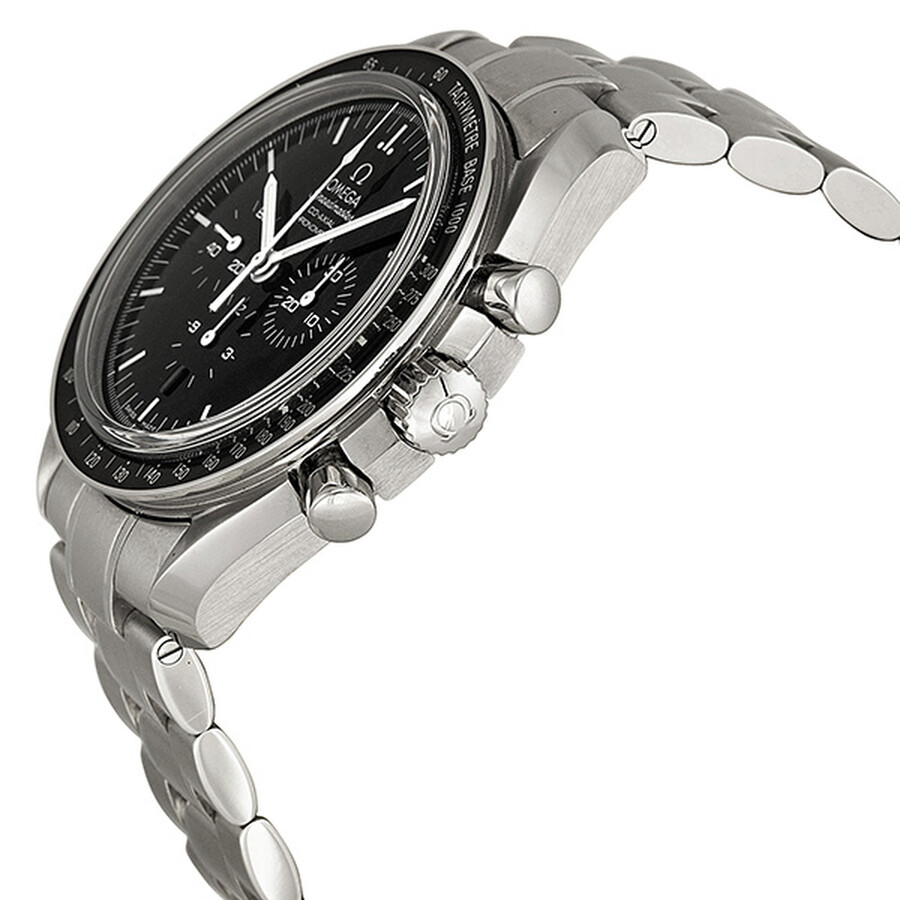 Omega Preowned Omega Speedmaster Chronograph Tachymeter Black Dial Men