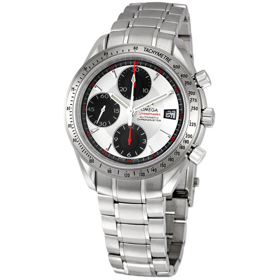 Omega Preowned Omega Speedmaster Chronograph Tachymeter Silver Dial