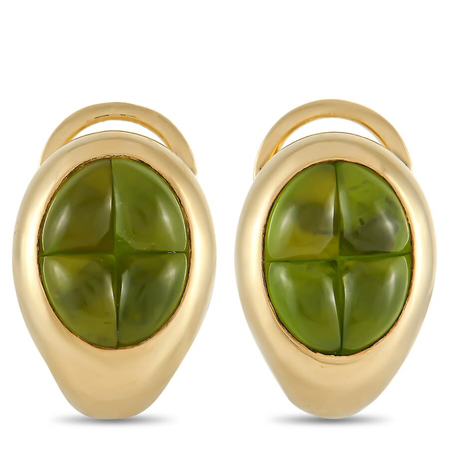 Peridot clip on earrings clearance