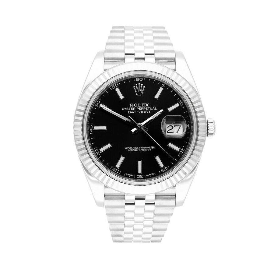 Rolex Preowned Rolex Datejust Automatic Black Dial Men's Watch 126334