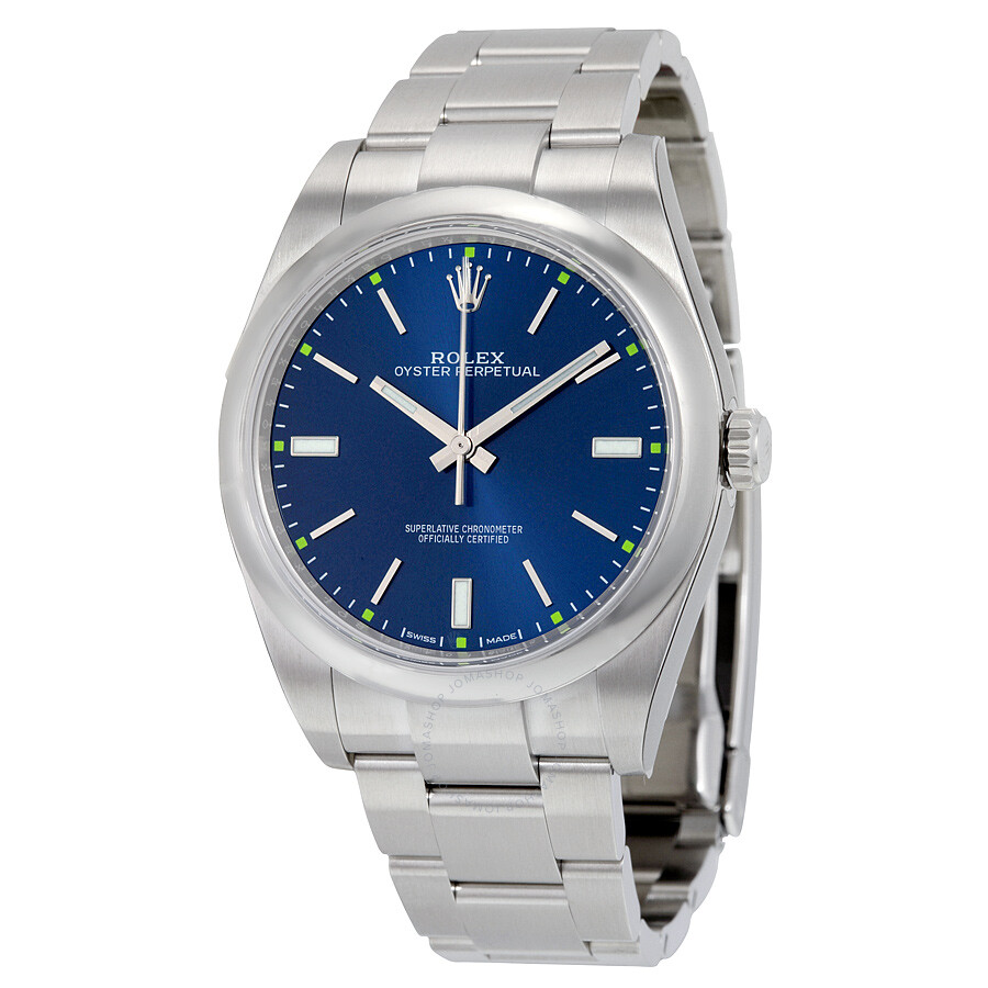 Oyster Perpetual 39 Automatic Chronometer Blue Dial Men's Watch