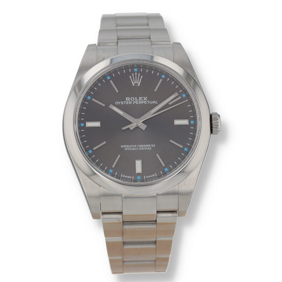 Oyster Perpetual 39 Automatic Chronometer Grey Dial Unisex Watch