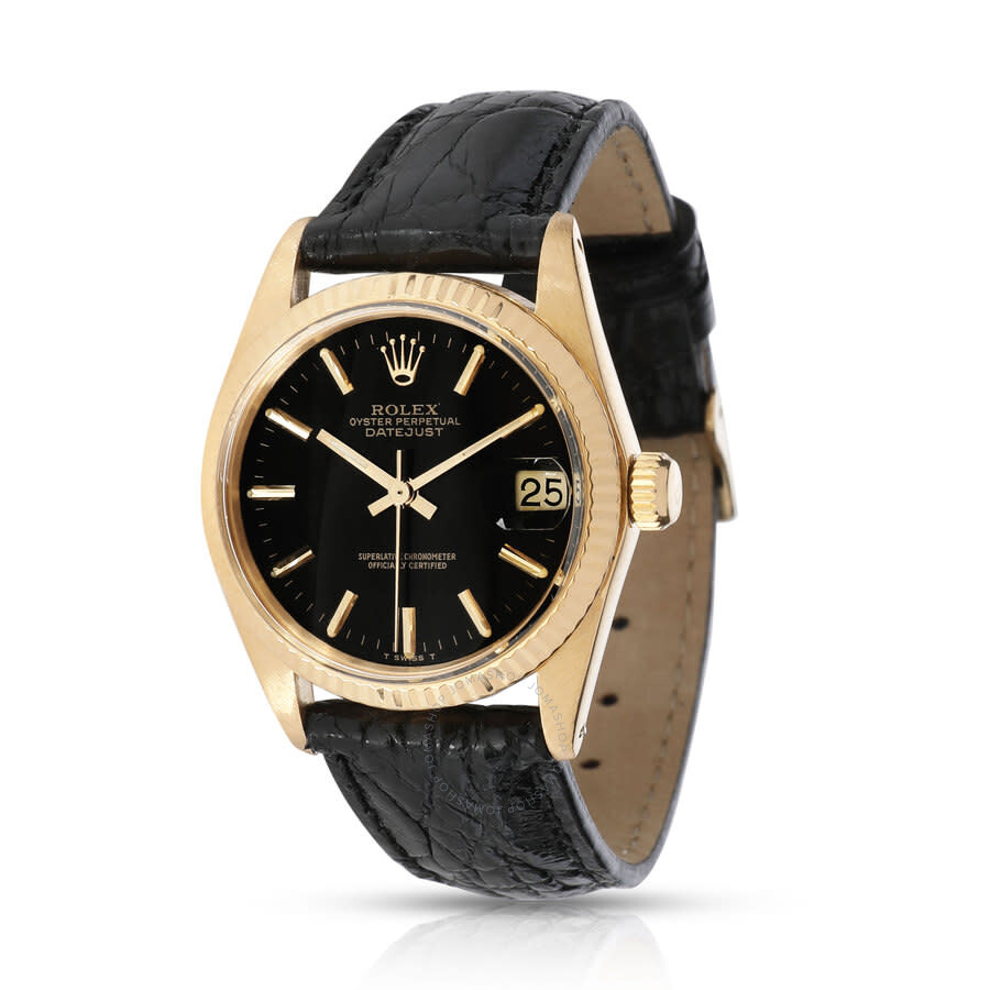 Oyster Perpetual Automatic Black Dial Unisex Watch