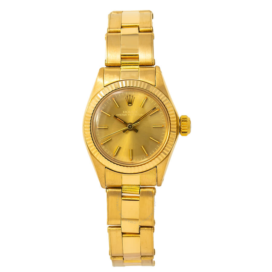 Oyster Perpetual Automatic Champagne Dial Ladies Watch
