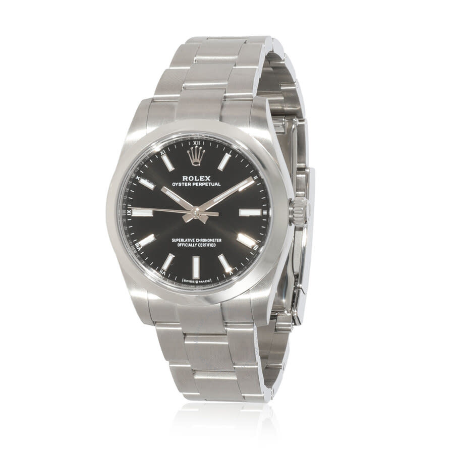Oyster Perpetual Automatic Chronometer Black Dial Unisex Watch